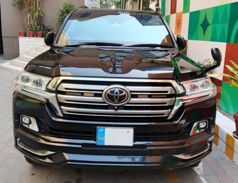 Land Cruiser V8 armored vehicle rental in Karachi – B6 protection