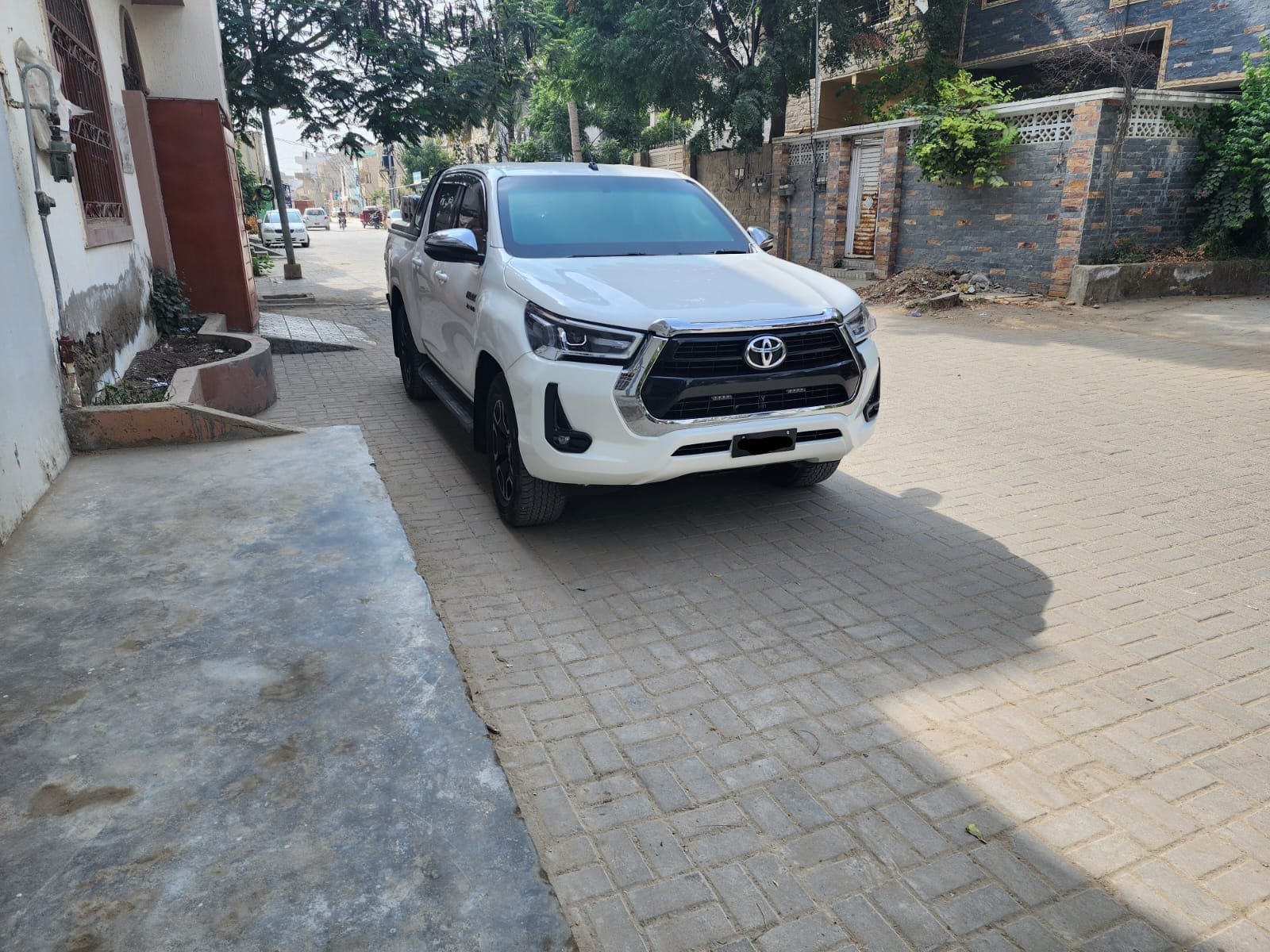 Back view of white Revo showing cargo area