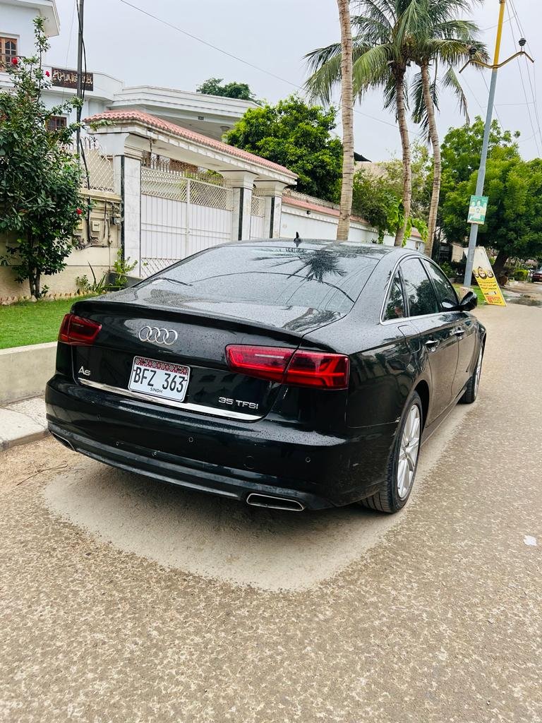 Black Audi A6 for rent in Lahore with driver