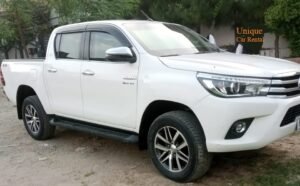 Bulletproof Toyota Revo with certified B6 armor for rent in Pakistan